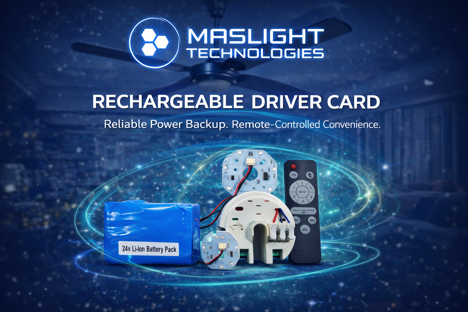 Rechargeable BLDC Driver Card 